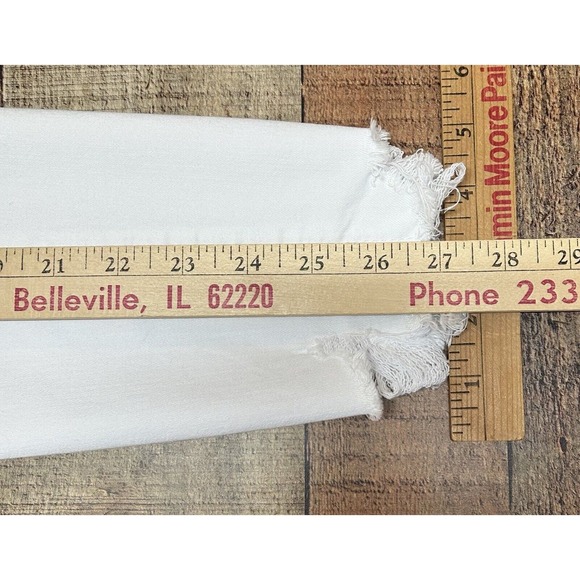 Judy Blue Jeans Womens Junior 7/28 White Distressed Skinny Actual 28X27 Ankle - Picture 6 of 12